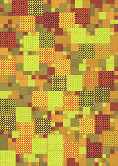 Abstract Geometric Pattern generative computational art illustration