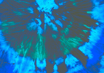Fototapeta na wymiar Sky Bleached Textile. Dyed Print Light Pattern.