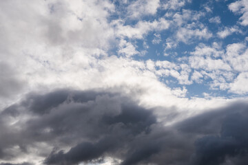 Fototapeta na wymiar Cloudy sky background. Nature scene.