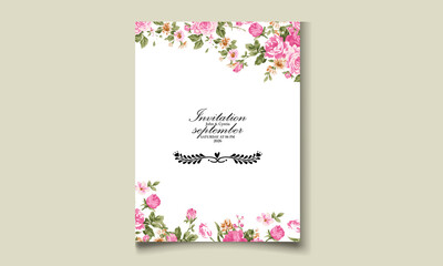 Watercolor Floral Wedding Card Set