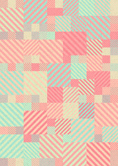 Abstract Geometric Pattern generative computational art illustration