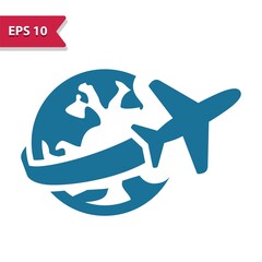 Travel, Tourism, Around The World Icon