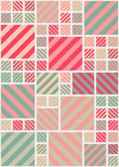 Abstract Geometric Pattern generative computational art illustration