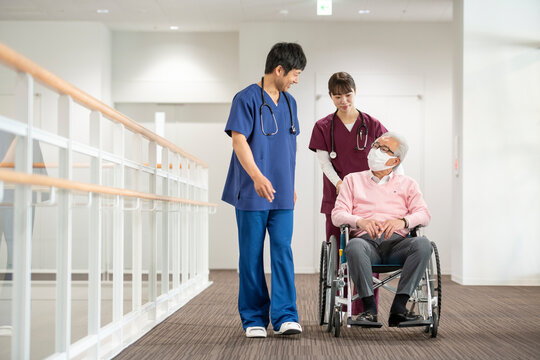 Healthcare Worker and Patient - Powered by Adobe