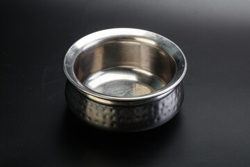 Indian metal empty bowl for food