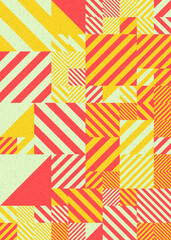 Obraz premium Abstract Geometric Pattern generative computational art illustration