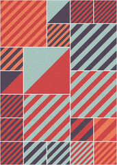 Fototapeta premium Abstract Geometric Pattern generative computational art illustration