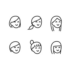 笑顔な人イラスト素材