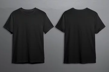 Fotobehang Black t-shirts with copy space © Rawpixel.com