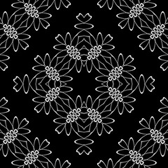 Design seamless decorative lacy pattern