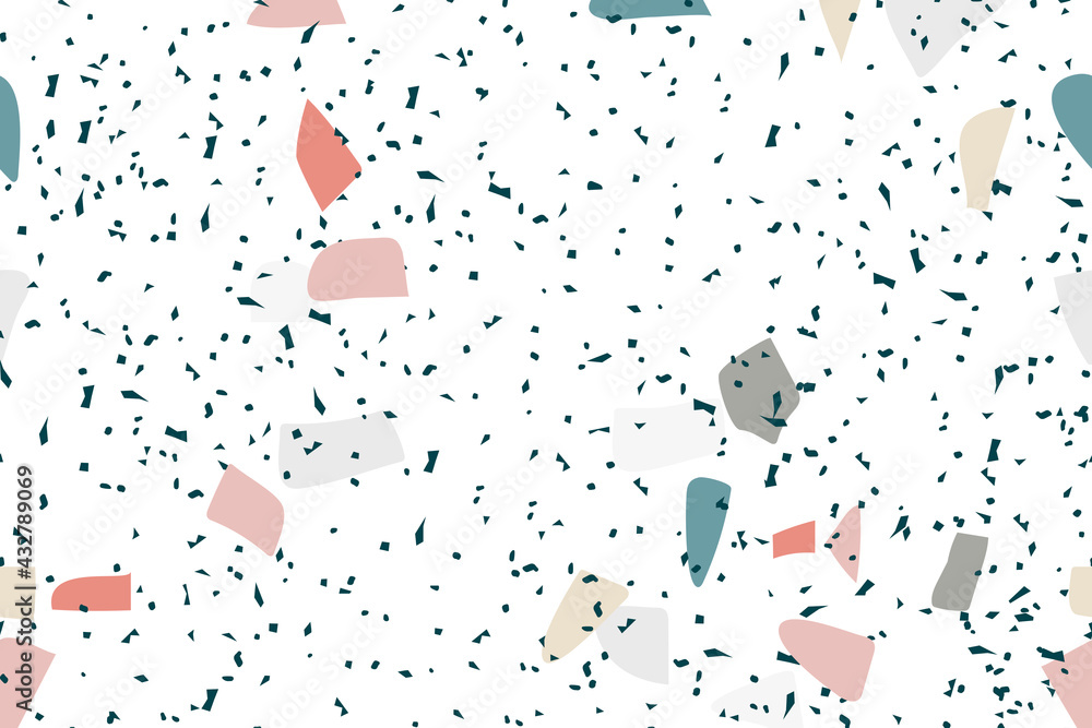 Poster terrazzo pattern abstract background in speckled colorful pattern