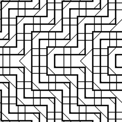 Design seamless monochrome zigzag pattern