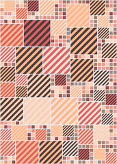 Abstract Geometric Pattern generative computational art illustration