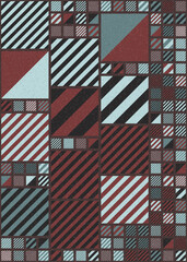 Abstract Geometric Pattern generative computational art illustration