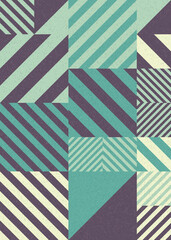 Fototapeta premium Abstract Geometric Pattern generative computational art illustration