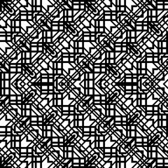 Obraz premium Design seamless monochrome zigzag pattern