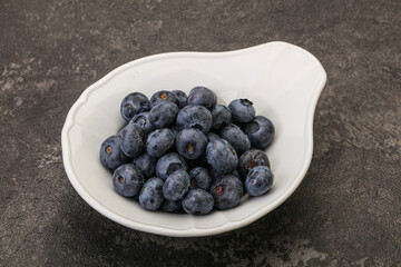 Ripe sweet tasty blueberries heap