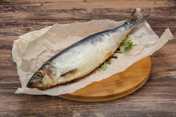 Salted Herring fish with pepper
