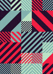 Obraz premium Abstract Geometric Pattern generative computational art illustration