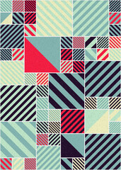 Abstract Geometric Pattern generative computational art illustration