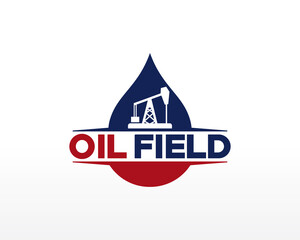 Fototapeta na wymiar Oil and Gas Logo Design. Oil Mine Logo Design Template Vector