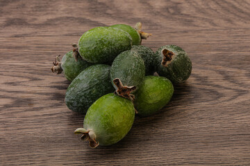 Tropical green sweet fruit Feijoa