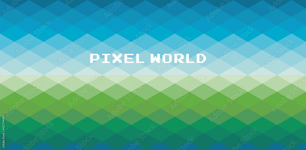 Poster vector pattern in mosaic style for backgrounds and textile design