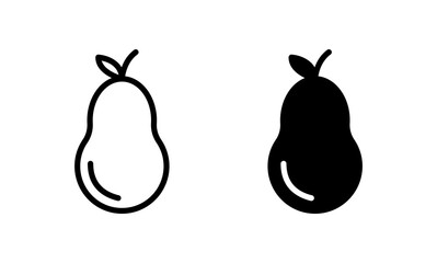 avocado icon, avocado symbol vector