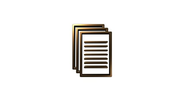 Office icon. Web icon set. Office, great design for any purposes. Motion graphics.