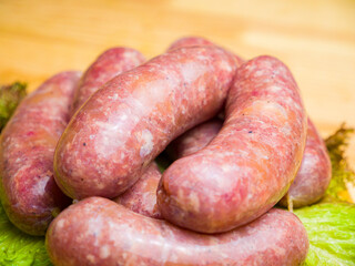 raw chicken sausage