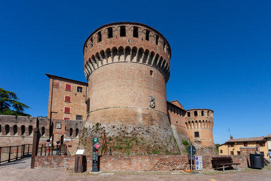 dozza medieval fortress seat of the regional wine shop bologna