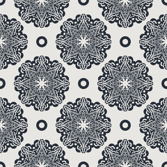Seamless pattern with vintage ornament. Vector