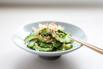 ゴーヤのおひたし おかかのせ