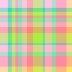 Checkered pattern. Colorful seamless checked pattern. Geometric print. Colored fabric. Print for textiles