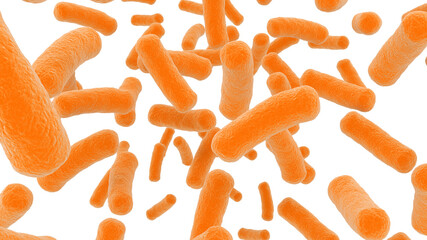Bacteria virus cells isolated on white background	 - obrazy, fototapety, plakaty