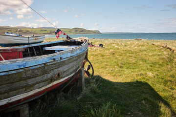 Lobster boat at Ballantrae.