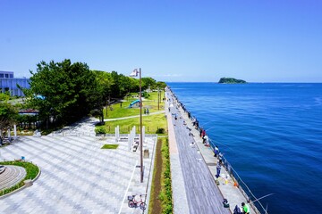 横須賀海辺釣り公園と猿島