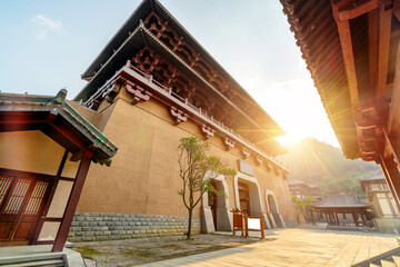 Obraz premium Qin and Han ancient city park, Guizhou, China.