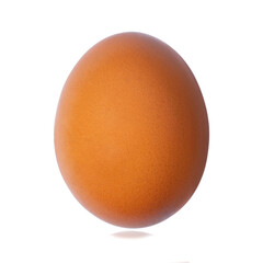 Chicken egg isolated on white background with clipping paths.