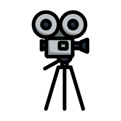 Retro Cinema Camera Icon