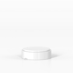 3D rendering Awards podium in harmony with water droplets, winner mock up.