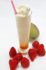 smoothies y batidos de fruta y nata