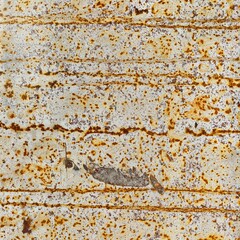 Distressed Striped Rusted Metal Sheet