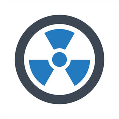 Radiation icon, vector and glyph