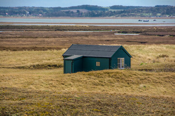 isolated house on the beach 