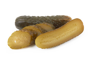 Marinated cucumber isolated
