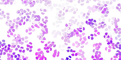 Light purple vector texture with memphis shapes.