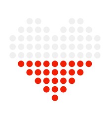 Herz aus Punkten: Polen