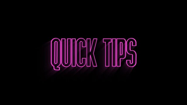 Quick tips icon badge. Ready for use in web or print design. stock illustration.