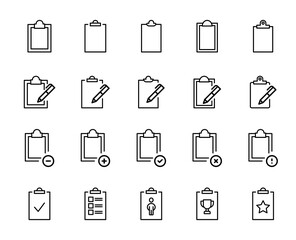 Flipmat line icon set